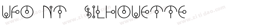 UFO nt51Silhouette字体转换